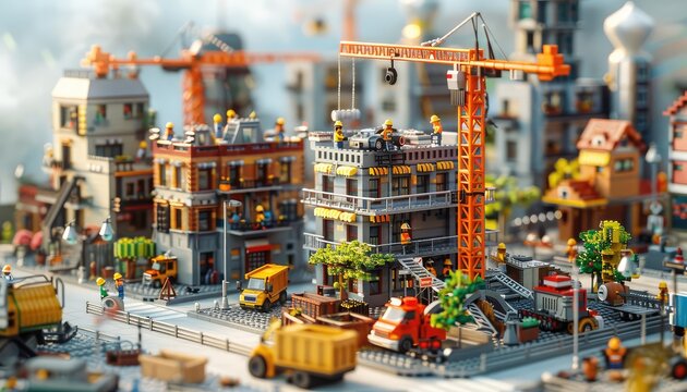 Economic Recovery, Depict scenes of bustling economic activity, such as construction sites, consumer spending, and job fairs, to symbolize an economic recovery