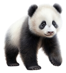 Naklejka premium PNG Wildlife animal mammal panda transparent background