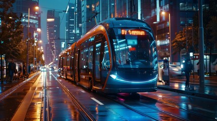 An integrated smart city transportation system with autonomous buses and AI-driven traffic management,  shaping the future of urban mobility