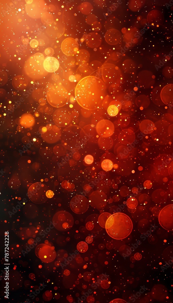 Poster captivating abstract red light bokeh blur creates a stunning backdrop for visual appeal