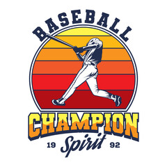Retro Baseball sport, perfect for t shirt design