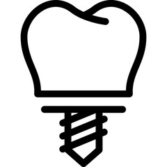 Implant Fixture Icon