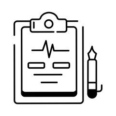 Content Writing Linear Icons