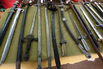 Warrior's safety weapons to protect different parts of the body.