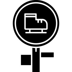 Fototapeta premium Skate Icon