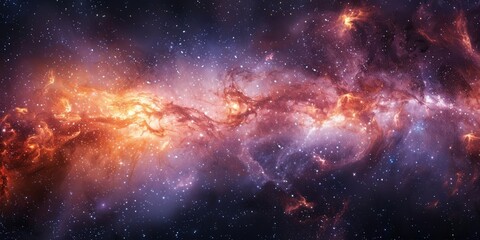 Obraz premium Amazing Space Galaxy With Stars And Nebulae