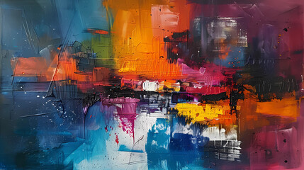 Modern abstract paint art background 16:9
