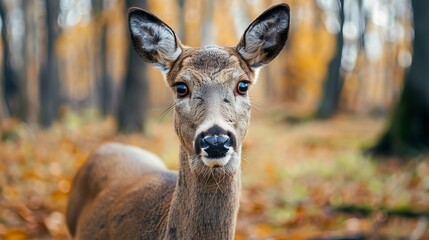 a deer looking at the camera - Powered by Adobe