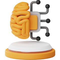 Digital Brain Artificial Intelligence Metaverse Technology Digital World 