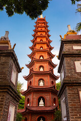 Tran quoc pagoda in Hanoi city, Vietnam