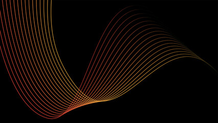 modern minimalist line wave abstract background