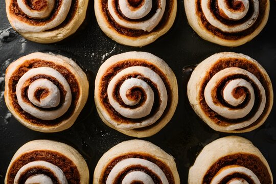 ImageStock display of cinnamon roll captured in foodgraphy photography