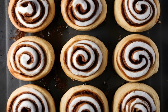 ImageStock display of cinnamon roll captured in foodgraphy photography