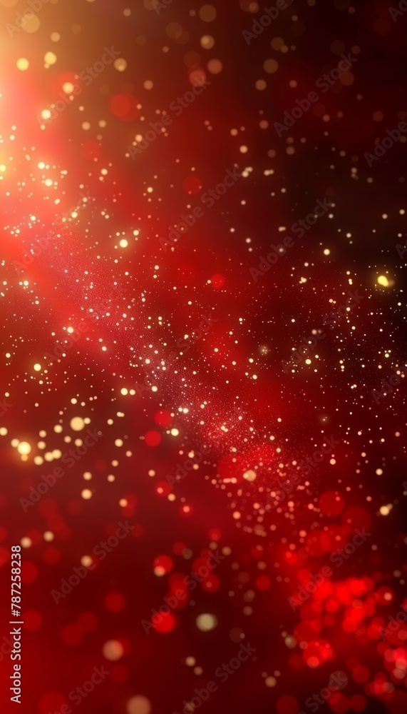 Poster abstract red bokeh lights background with blurred defocused effect for artistic designs