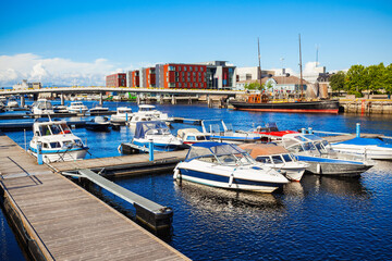 Trondheim pier in Norway