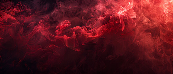 red  smoke close up on a black background, Red watercolor paints in water on a black background doke close up on a black background, Red watercolor paints in water on a black background - obrazy, fototapety, plakaty