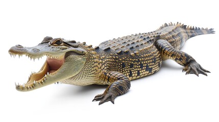 Obraz premium Spectacular Full-Length Crocodile Portrait