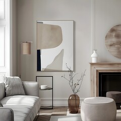 Modern Business Ethos Embodied in a Canvas of Minimalist Shapes and Serene Colors