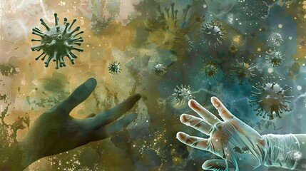 Desperate Reach Towards Elusive Bacteria Behind Impenetrable Wall Symbolic Representation of Antibiotic Resistance Crisis