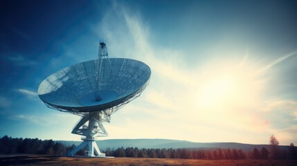 Skyward Sentinel: Radio Dish in Search of Secrets