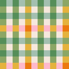 Seamless pattern. Checkered pattern, green. Vector illustration in modern style.