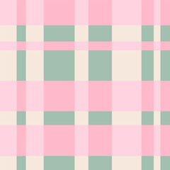 Seamless pattern. Checkered pattern, delicate colors. Vector illustration in modern style.