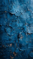 Blue grunge texture with cracks and peeling paint