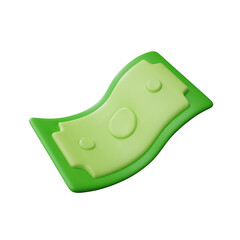 Flying Money 3d illustration