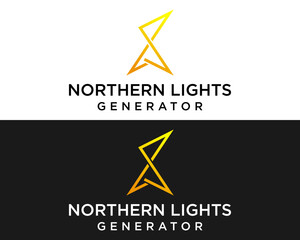 North direction and power electric company logo design.