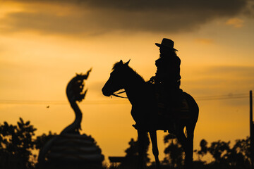 cowboys and horses against the backdrop of breathtaking sunsets. Explore captivating silhouettes...