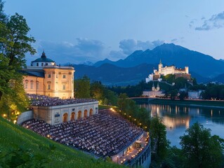 Fototapeta premium Salzburg Festival classical concerts Austria