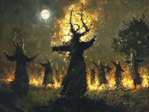 Walpurgis Night bonfires and celebrations