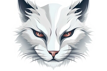 wolf head vector made by midjourney