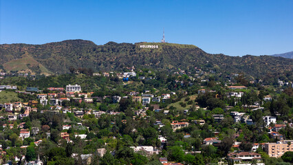 Fototapeta na wymiar Hollywood Sign in Los Angeles, CA