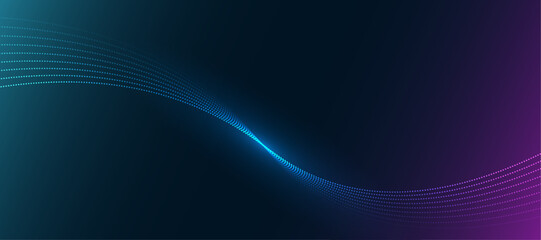 abstract technology particles dots background