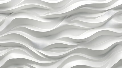 Sophisticated 3D Wave Interplay: A Calming Wall Decor Texture - obrazy, fototapety, plakaty