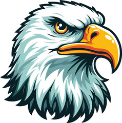 Vector Portrait of a Bald Eagle