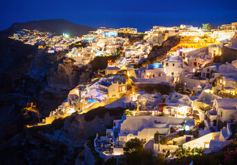 Oia town in Santorini - obrazy, fototapety, plakaty