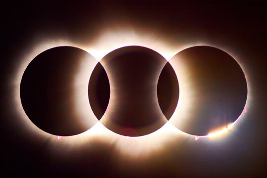 Solar Eclipse Trilogy with Diamond Ring Effect, Indiana