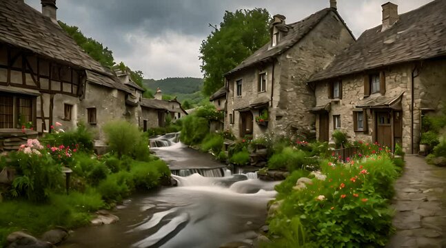 The Melodic Symphony of a Village Stream
