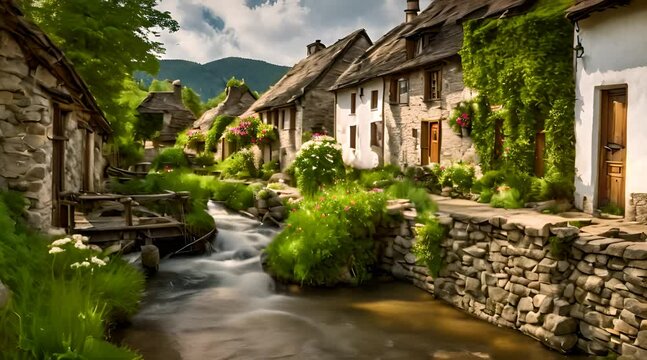 Discovering Life Along a Rustic Village Stream