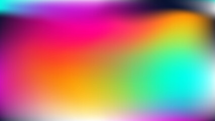 Lime white yellow red coral blue purple orange blur fog. Wallpaper for web, presentation, cards, flyers. Neon festival background. Psychedelic rainbow multicolored mockup print blurred ads poster. 