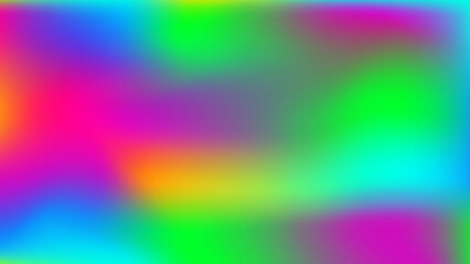 Fototapeta premium Mockup for ads web presentation cards flyer. Green yellow red blue purple orange psychedelic print. Neon rainbow festival background. Herb coral navy aquamarine lemon apricot violet blur wallpaper. 