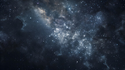 Fototapeta na wymiar Starry night sky as a background Dark interstellar space : Generative AI