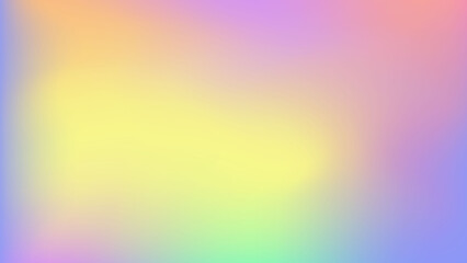 Obraz premium Pastel blue yellow pink background. Pale cyan lemon lavender wallpaper. Azure magenta violet ochre poster print. Mockup for invitation cover app social media web card. Rainbow gradient banner. 