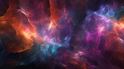 Supernova Background Wallpaper: Vibrant Space Galaxy Cloud Nebula - obrazy, fototapety, plakaty