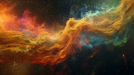 Galactic Cloud Nebula: Supernova Background
