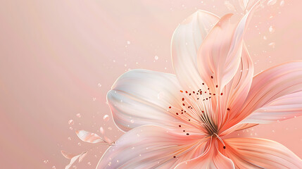 Flower minimal background the beauty that can be further developed is a variety of graphic designs