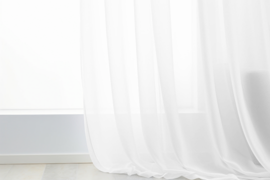 Window curtain png transparent mockup