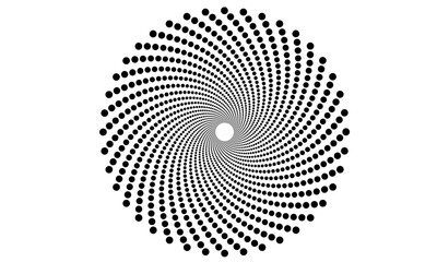 水玉うずまき　アメコミ　スクリーントーン ドット背景